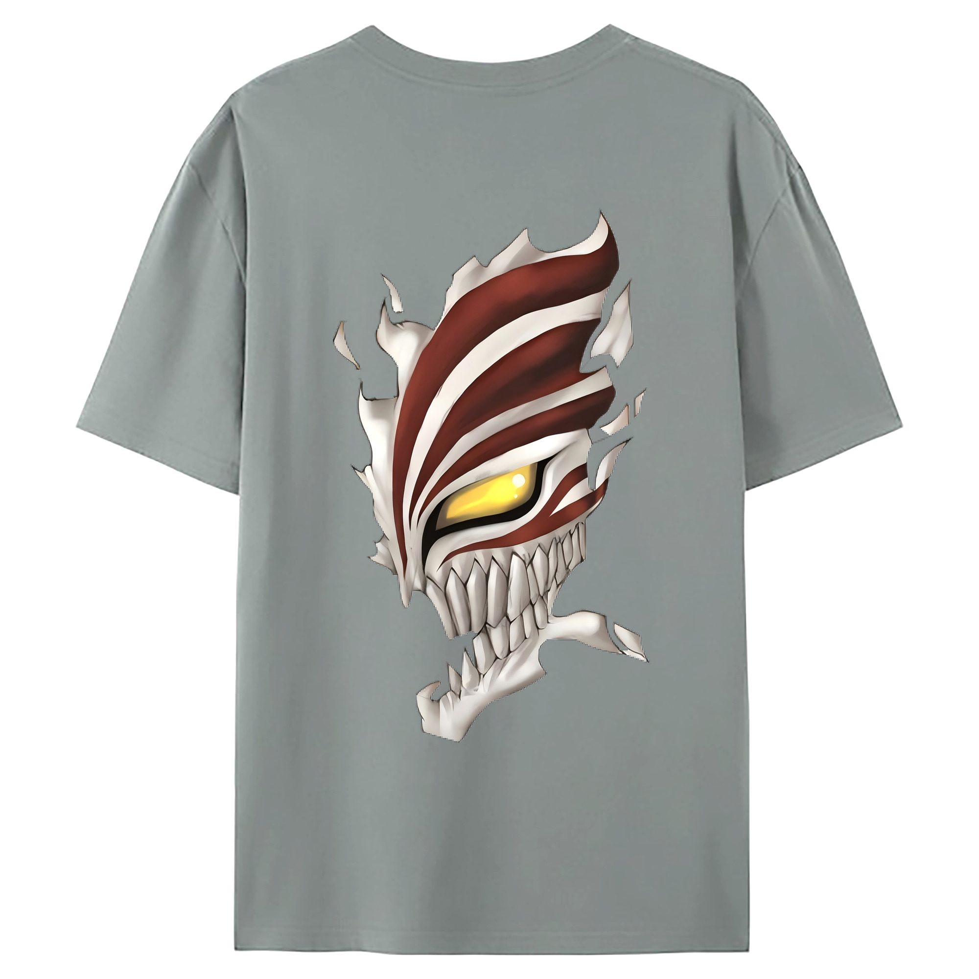 （画像用） ブリーチ 黒崎一護（くろさき いちご）BLEACH Kurosaki Ichigo 綿100％ メンズ半袖Tシャツ（バックプリント） 通気性